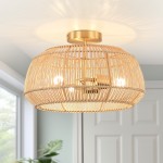 Lunavel Modern Ceramic Mount Ceiling Light Fixture