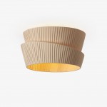 Mvari Modern Beige Pleated Fabric Ceiling Light