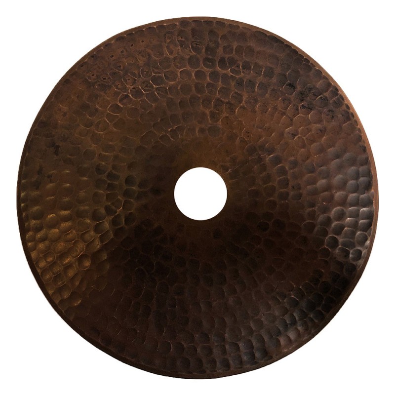 Glimmera Vintage Hammered Copper Drum Pendant Light