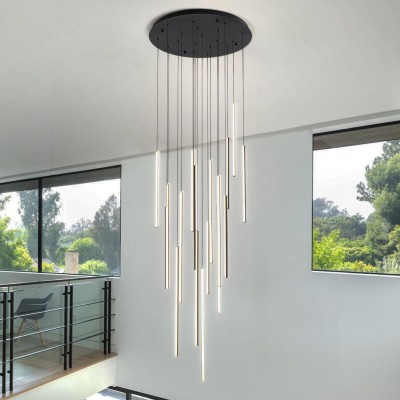 Rory Modern Cluster Cylinder Led Pendant Light