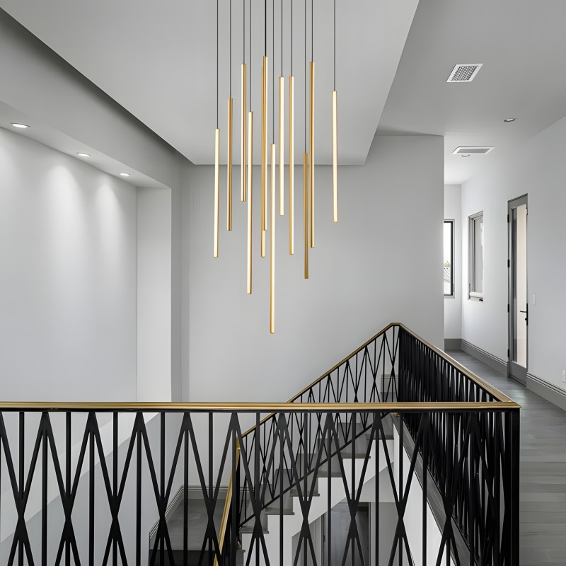 Rory Modern Cluster Cylinder Led Pendant Light