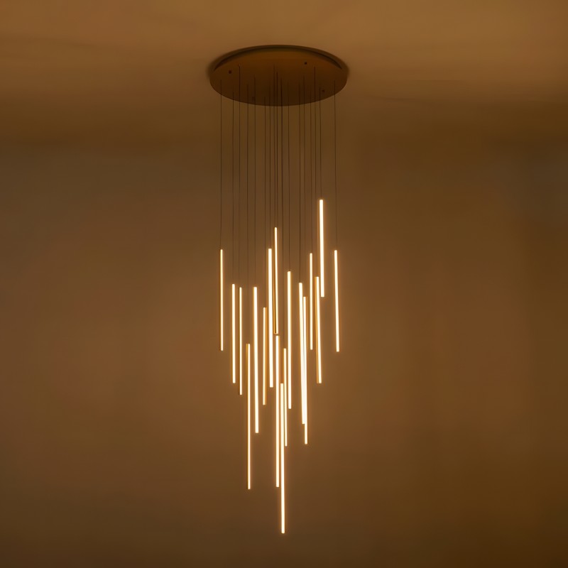Rory Modern Cluster Cylinder Led Pendant Light