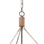 Wagner Farmhouse 4-Light Drum Wood Chandelier