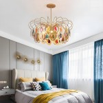 Nia Luxury Slice Agate Chandelier