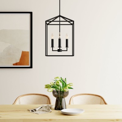 Marie Farmhouse Metal Lantern Pendant Light
