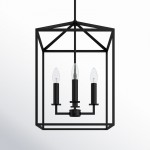 Marie Farmhouse Metal Lantern Pendant Light