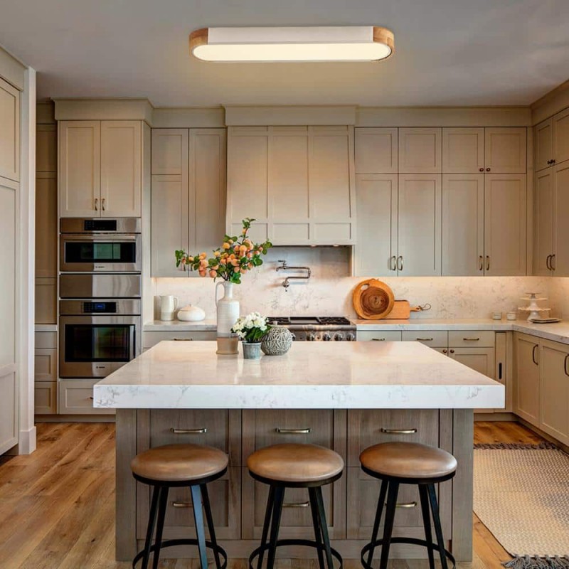Carson Nordic Minimalist Led Rectangle Ceiling Light