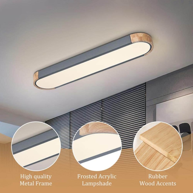 Carson Nordic Minimalist Led Rectangle Ceiling Light