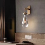 Ozonoa Raindrop Modern Solid Brass Wall Sconce