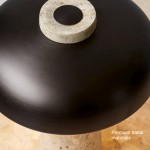 Salma Travertine Mushroom LED Table Lamp