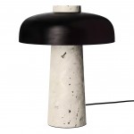 Salma Travertine Mushroom LED Table Lamp