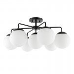 Richter Farmhouse Globe Glass Semi Flush Mount Ceiling Light