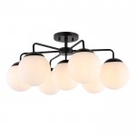 Richter Farmhouse Globe Glass Semi Flush Mount Ceiling Light