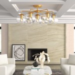 Richter Farmhouse Globe Glass Semi Flush Mount Ceiling Light