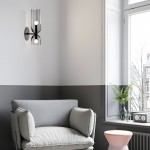 Trisia Modern Up Down Glass Wall Sconce
