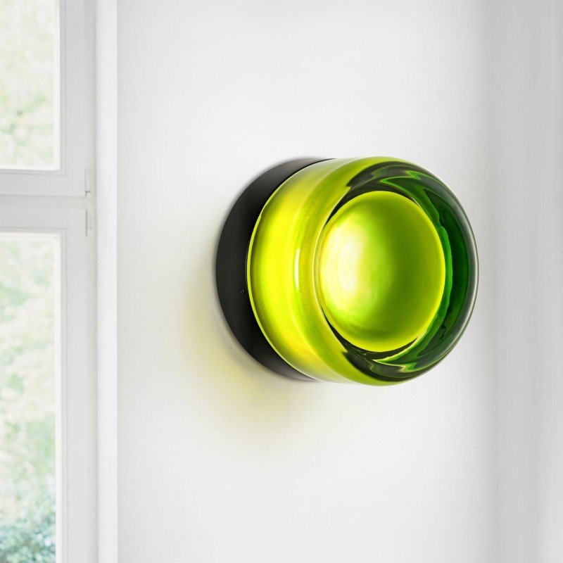 Gabriella Nordic LED Glass Flush Mount Sconce