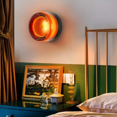 Gabriella Nordic LED Glass Flush Mount Sconce