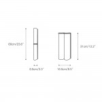 Giulia Minimalist LED Double Tube Glass Wall Light