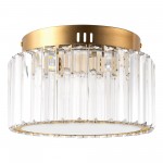 Collins Retro Crystal Drum Semi Flush Mount Ceiling Light