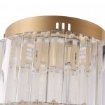 Collins Retro Crystal Drum Semi Flush Mount Ceiling Light