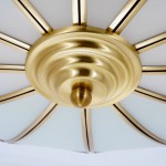 Palmer Retro Acrylic Flower Semi Flush Mount Ceiling Light