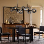 Malley Modern 8-Light Black Globe Glass Chandelier