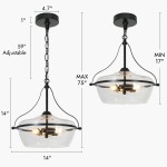 Florentine Rustic Brass Dome Clear Glass Pendant Light