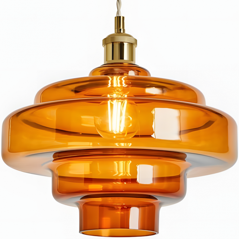 Yves Vintage Tiered Glass Pendant Light