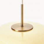 Josie Cream Bauhaus Opal Glass Pendant Light