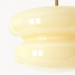 Josie Cream Bauhaus Opal Glass Pendant Light