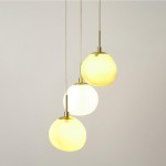 Baya Natural Three-Color Opal Glass Cluster Pendant Light