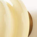 Josie Cream Bauhaus Opal Glass Wall Light