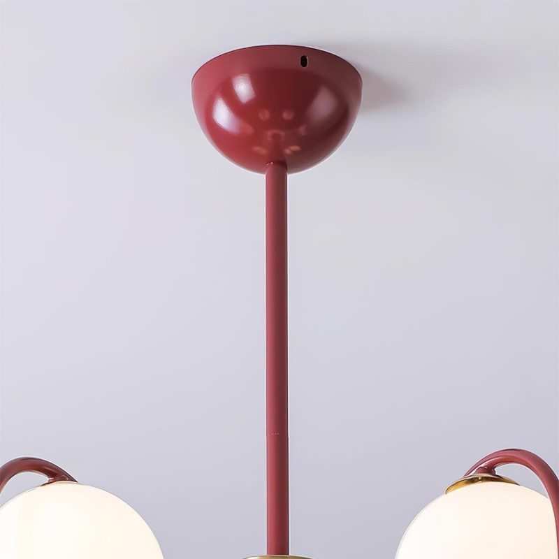 Mian Modern Curve Glass Globe Chandelier