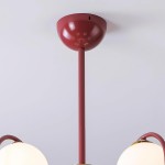 Mian Modern Curve Glass Globe Chandelier