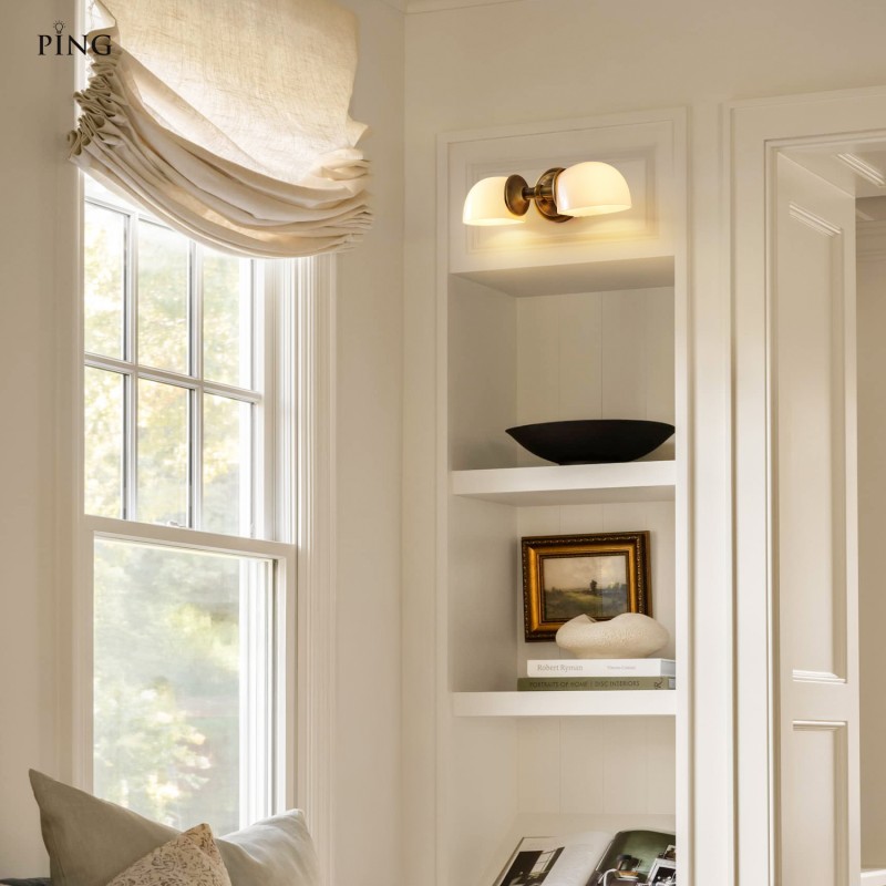 Valor Rustic Metal Double White Glass Wall Sconce
