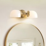 Valor Rustic Metal Double White Glass Wall Sconce
