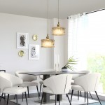 Roslyn Retro Stained Ribbed Glass Pendant Light
