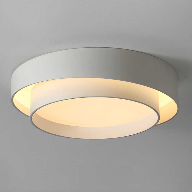 Melady Nordic Irregular Double-Layer Circular Ceiling Light