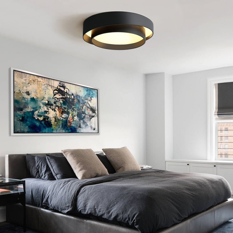 Melady Nordic Irregular Double-Layer Circular Ceiling Light
