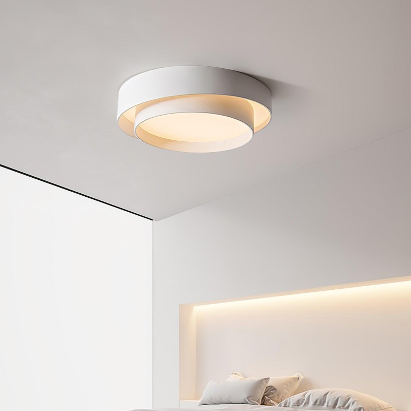 Melady Nordic Irregular Double-Layer Circular Ceiling Light