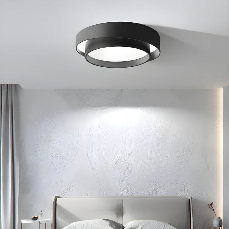 Melady Nordic Irregular Double-Layer Circular Ceiling Light