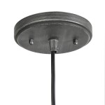 Hendon Industrial Matte Black Wrought Iron Dome Pendant Light