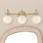 Marnie Nordic Colorful 3 Light Vanity Wall Light
