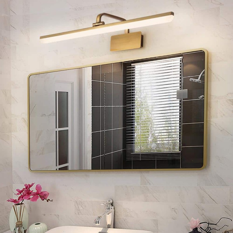 Jaryn Rustic LED Bar Brass Wall Light