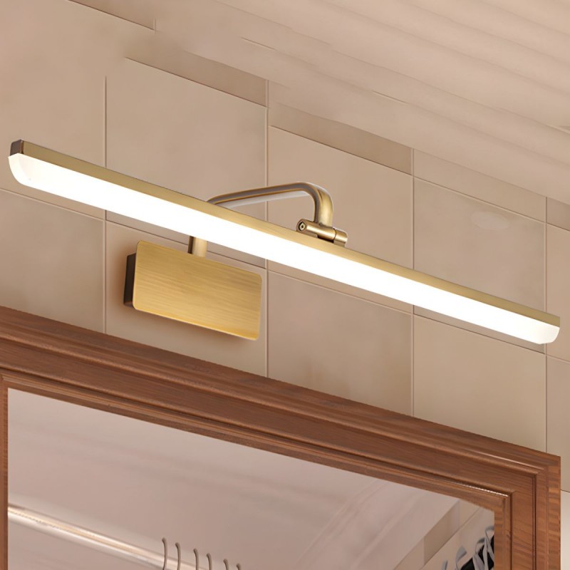 Jaryn Rustic LED Bar Brass Wall Light