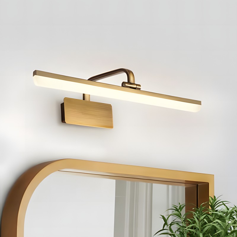 Jaryn Rustic LED Bar Brass Wall Light
