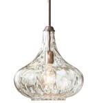 Neville Modern Water Ripples Glass Pendant Light