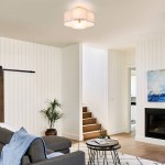 Lisi Modern Fabric Semi Flush Mount Ceiling Light