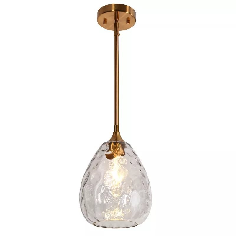 Goad Modern Teardrop Ripple Glass Pendant Light