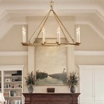Jock French Gold Wagon Wheel Candle-Shaped Metal Chandelier